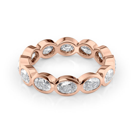 2.4ct Carandis Oval Cut Moissanite Ring - Rose Gold
