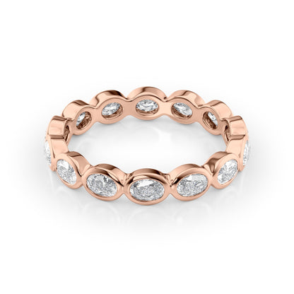 1.4ct Mariquita Oval Cut Moissanite Ring - Rose Gold