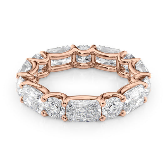 5.7ct Irina Round Cut Moissanite Ring - Rose Gold