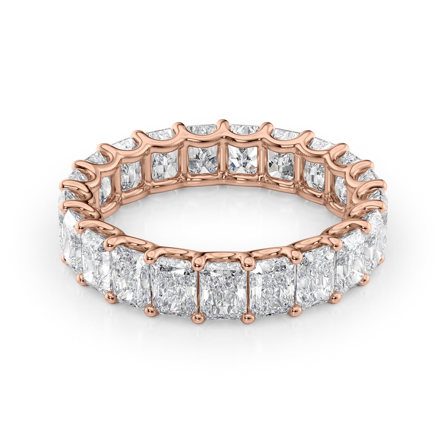4ct Tobara Round Cut Moissanite Ring - Rose Gold