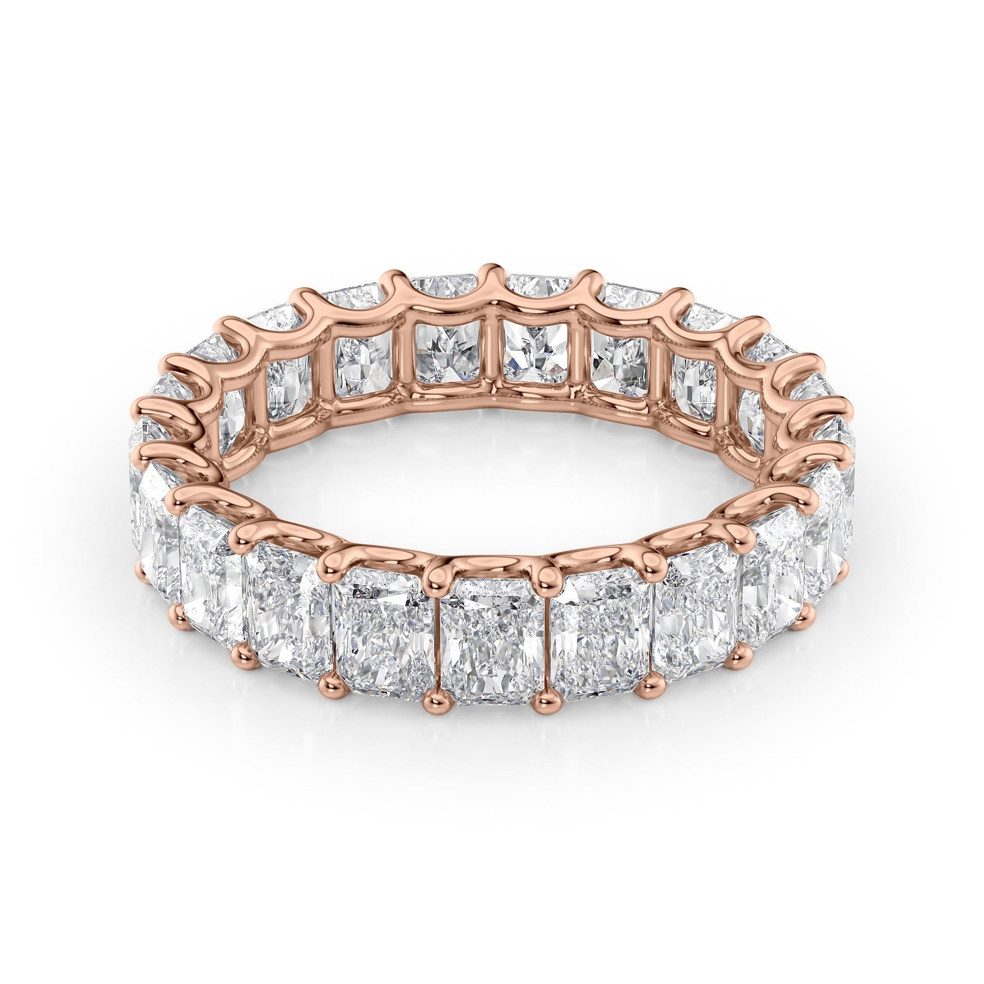 4ct Tobara Round Cut Moissanite Ring - Rose Gold