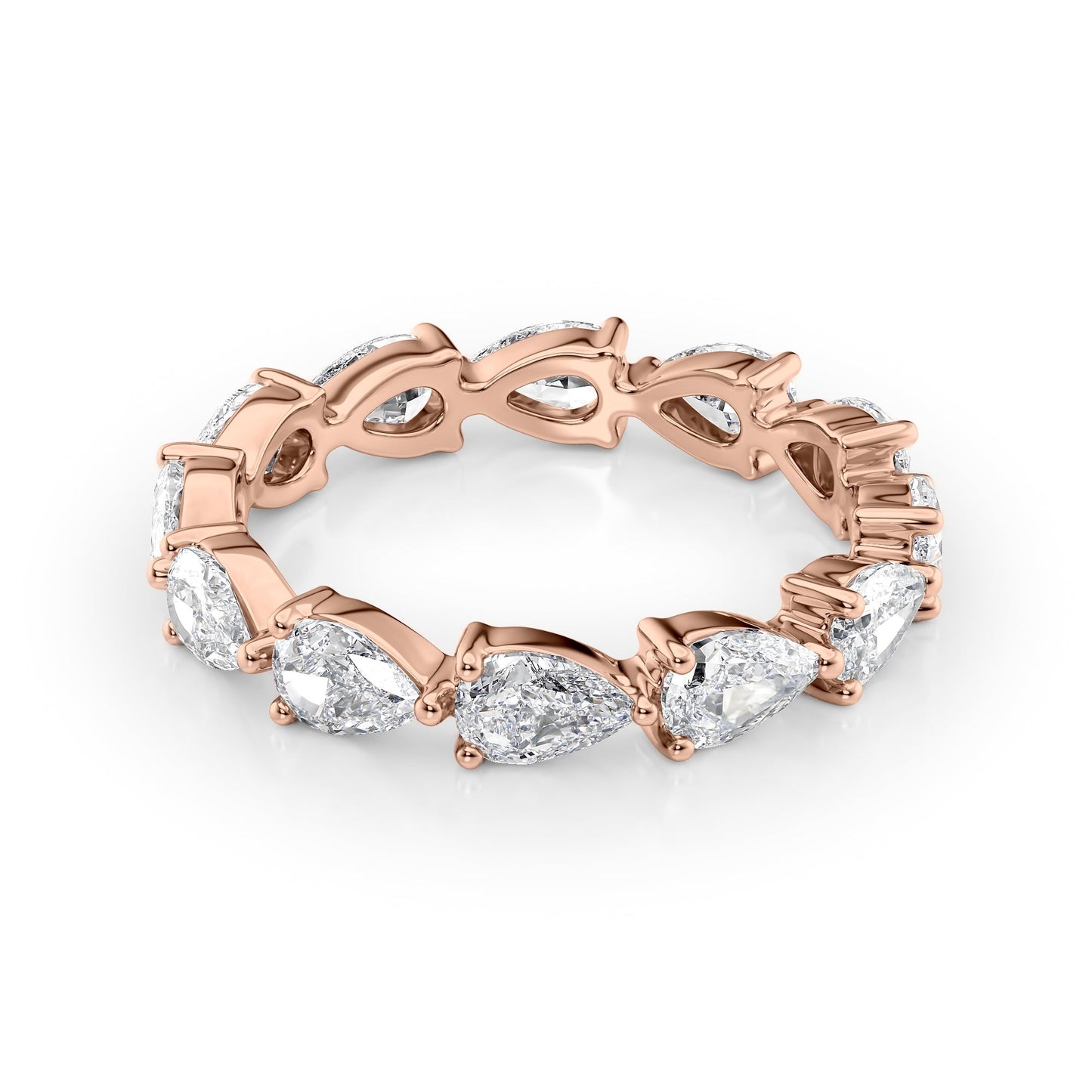 2.5ct Dariana Pear Cut Moissanite Ring - Rose Gold