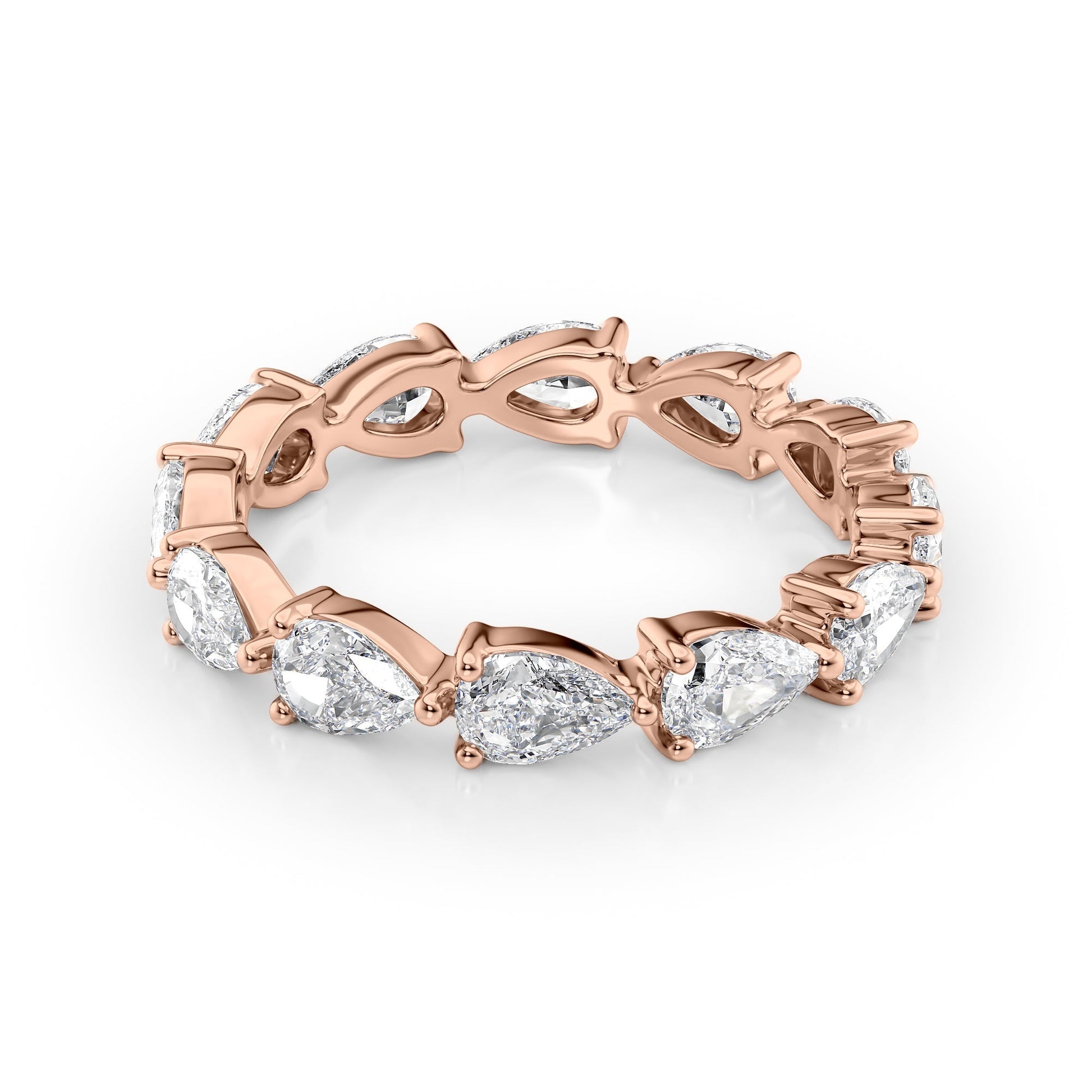 2.5ct Dariana Pear Cut Moissanite Ring - Rose Gold