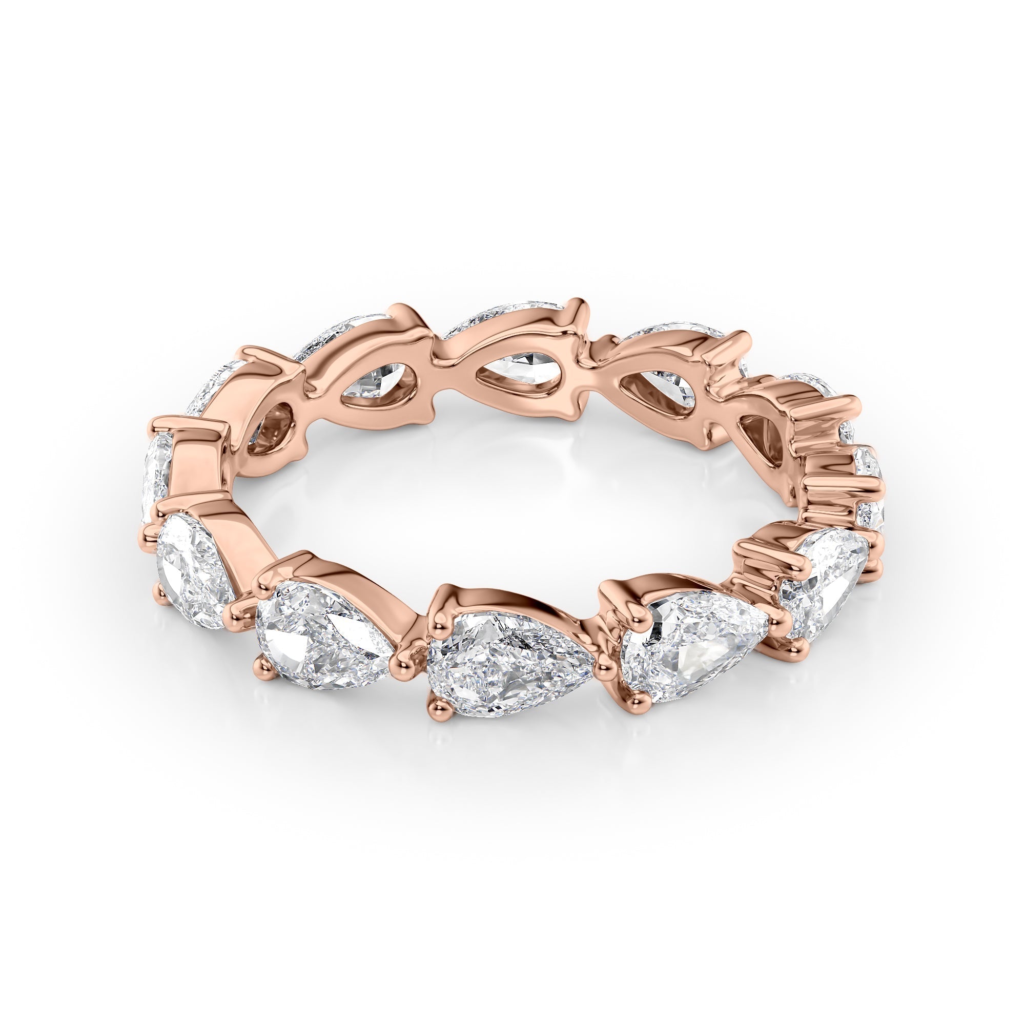 2.5ct Dariana Pear Cut Moissanite Ring - Rose Gold