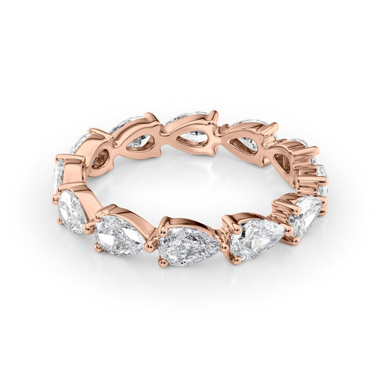 2.5ct Dariana Pear Cut Moissanite Ring - Rose Gold