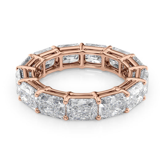 6ct Gildara Radiant Cut Moissanite Ring - Rose Gold