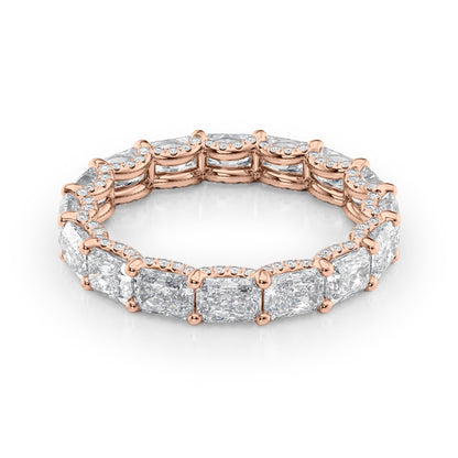 2.3ct Sirona Radiant Cut Moissanite Ring - Rose Gold