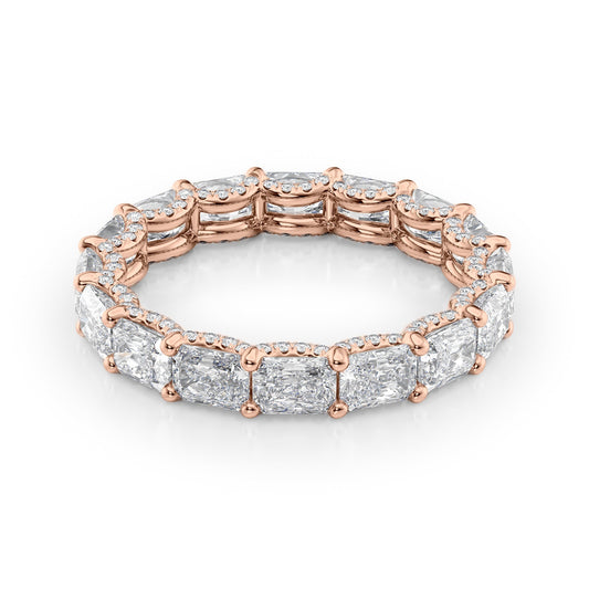 2.3ct Sirona Radiant Cut Moissanite Ring - Rose Gold