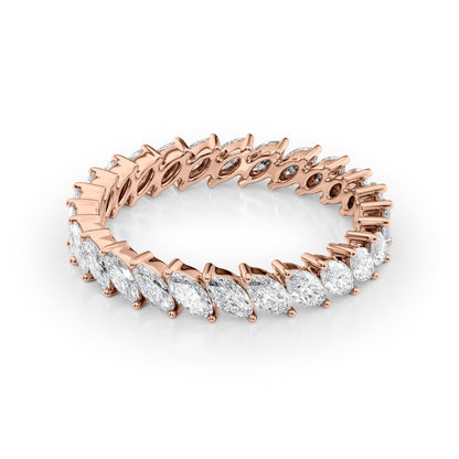 1.5ct Palara Marquise Cut Moissanite Ring - Rose Gold