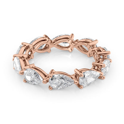 3.5ct Varena Pear Cut Moissanite Ring - Rose Gold