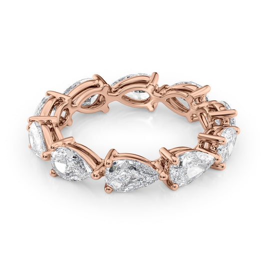 3.5ct Varena Pear Cut Moissanite Ring - Rose Gold