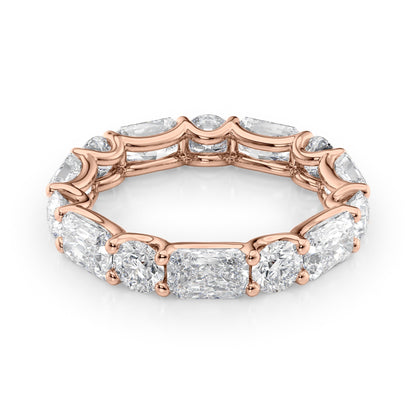 4.6ct Brigide Round Cut Moissanite Ring - Rose Gold
