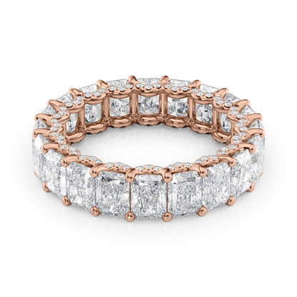 6.3ct Marika Round Cut Moissanite Ring - Rose Gold