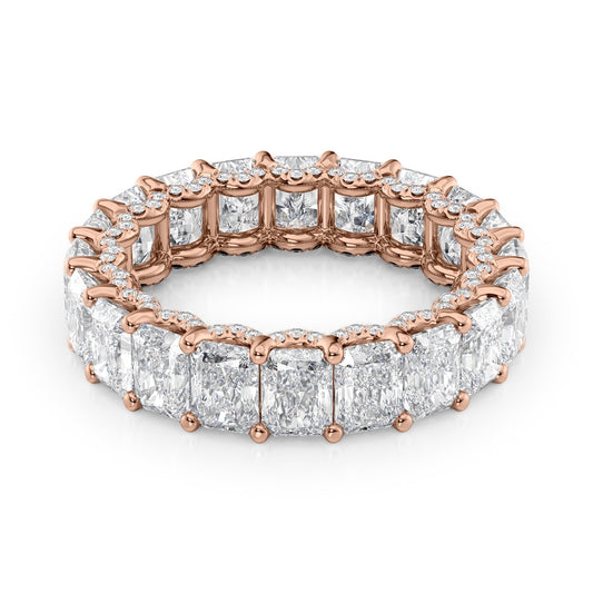 6.3ct Marika Round Cut Moissanite Ring - Rose Gold