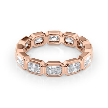 2.5ct Marija Radiant Cut Moissanite Ring - Rose Gold