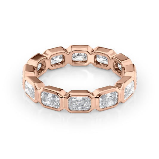 2.5ct Marija Radiant Cut Moissanite Ring - Rose Gold