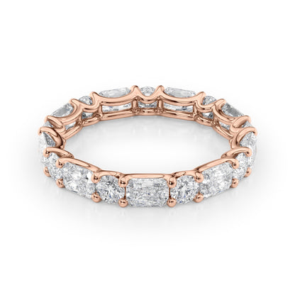 2.8ct Odessa Round Cut Moissanite Ring - Rose Gold