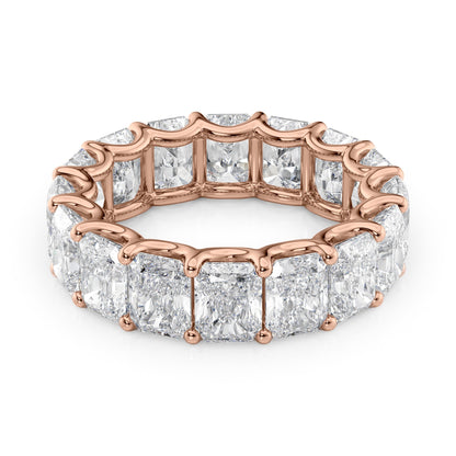 8ct Yara Round Cut Moissanite Ring - Rose Gold