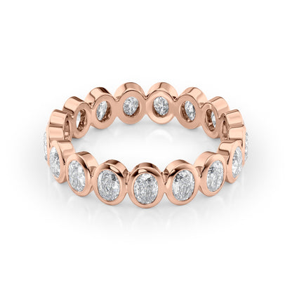 1.7ct Tamira Oval Cut Moissanite Ring - Rose Gold