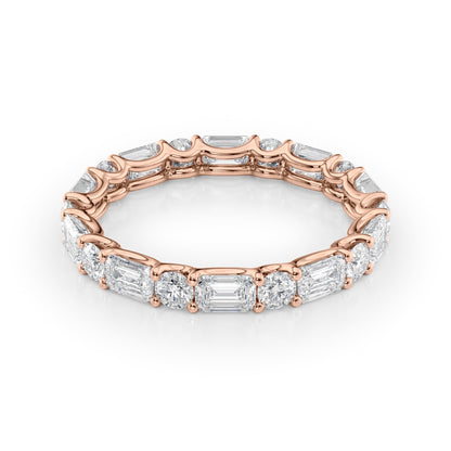 2.6ct Niara Round Cut Moissanite Ring - Rose Gold