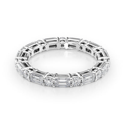 2.1ct Fenara Round Cut Moissanite Ring - Silver