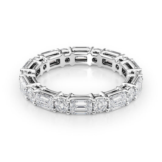 3.3ct Astoria Round Cut Moissanite Ring - Silver