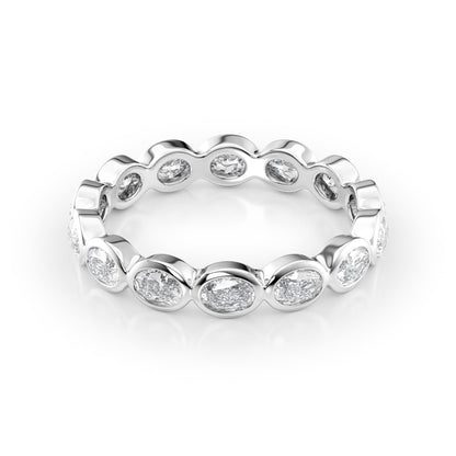 1.4ct Mariquita Oval Cut Moissanite Ring - Silver