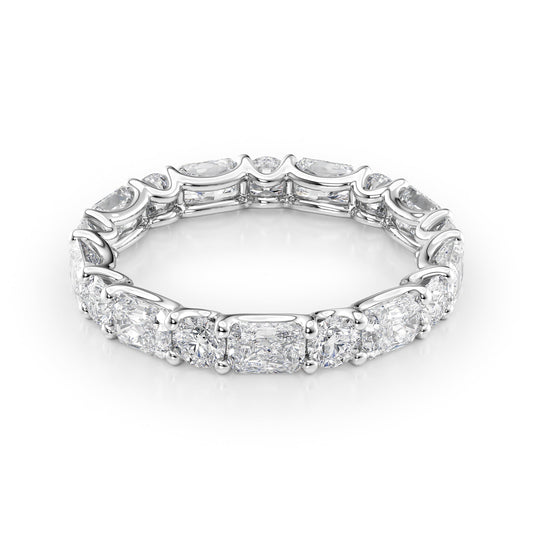 2.8ct Odessa Round Cut Moissanite Ring - Silver