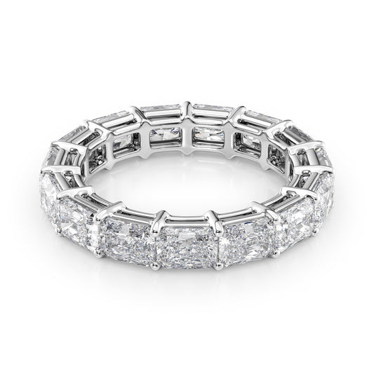 4ct Thalara Radiant Cut Moissanite Ring - Silver