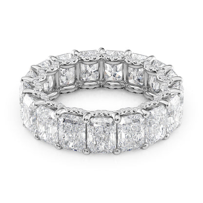 8.3ct Heike Round Cut Moissanite Ring - Silver