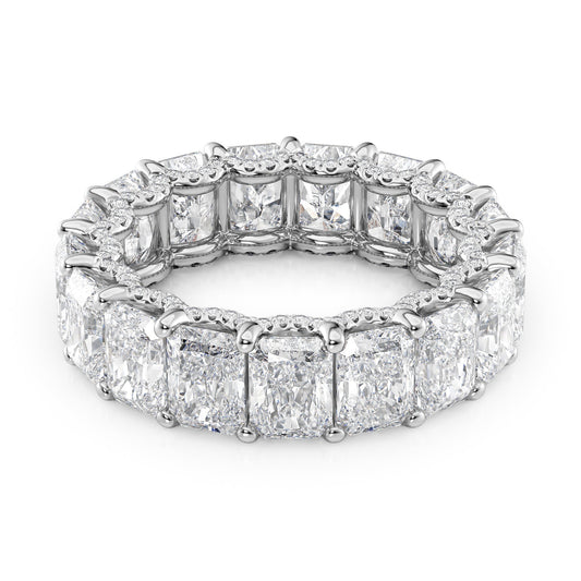 8.3ct Heike Round Cut Moissanite Ring - Silver