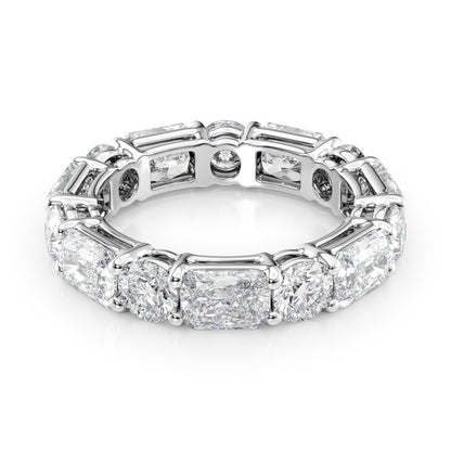 5.7ct Albena Round Cut Moissanite Ring - Silver