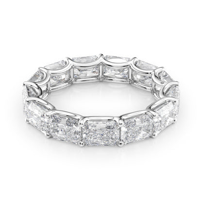 5ct Kirsara Radiant Cut Moissanite Ring - Silver
