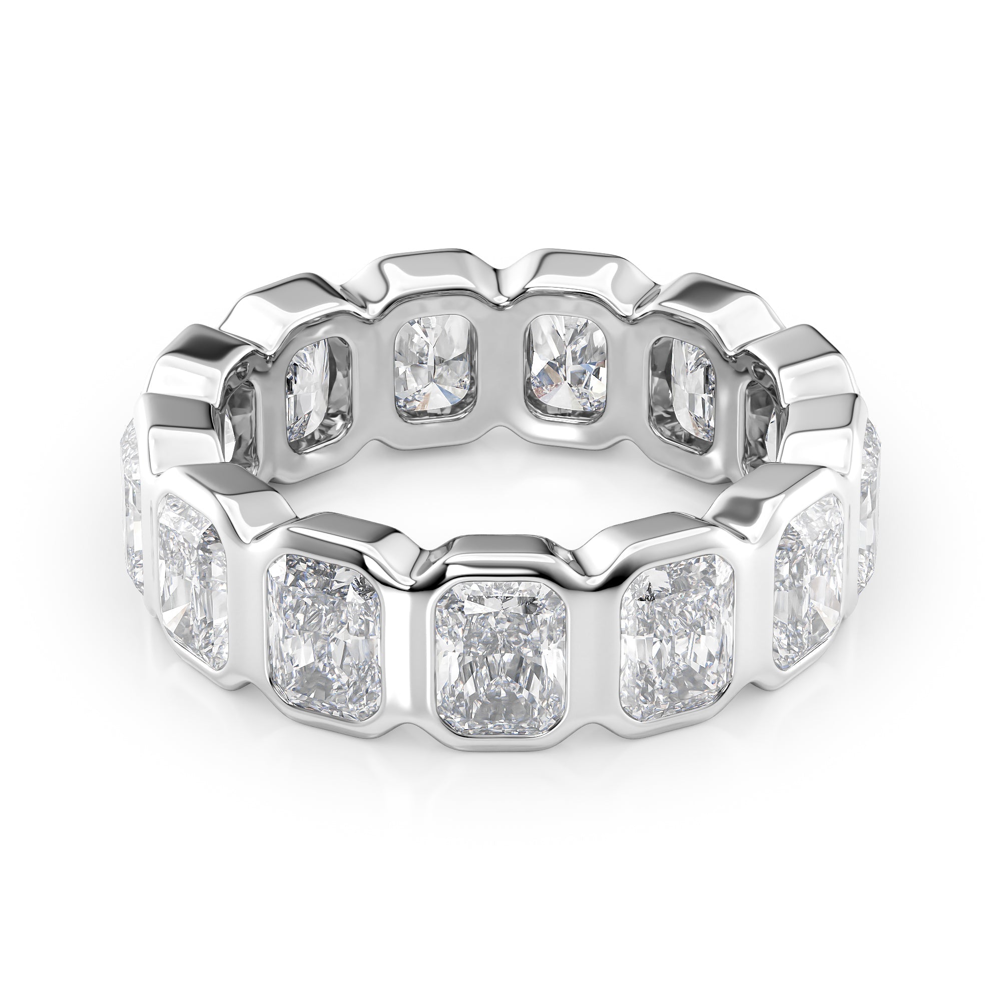 5ct Vida Round Cut Moissanite Ring - Silver