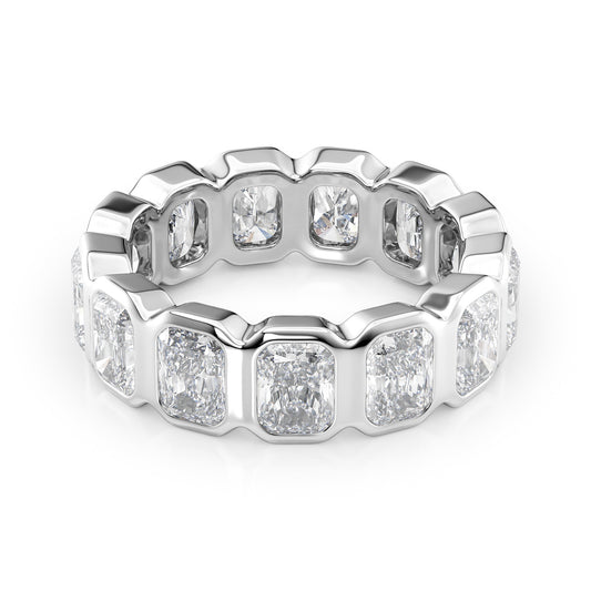 5ct Vida Round Cut Moissanite Ring - Silver