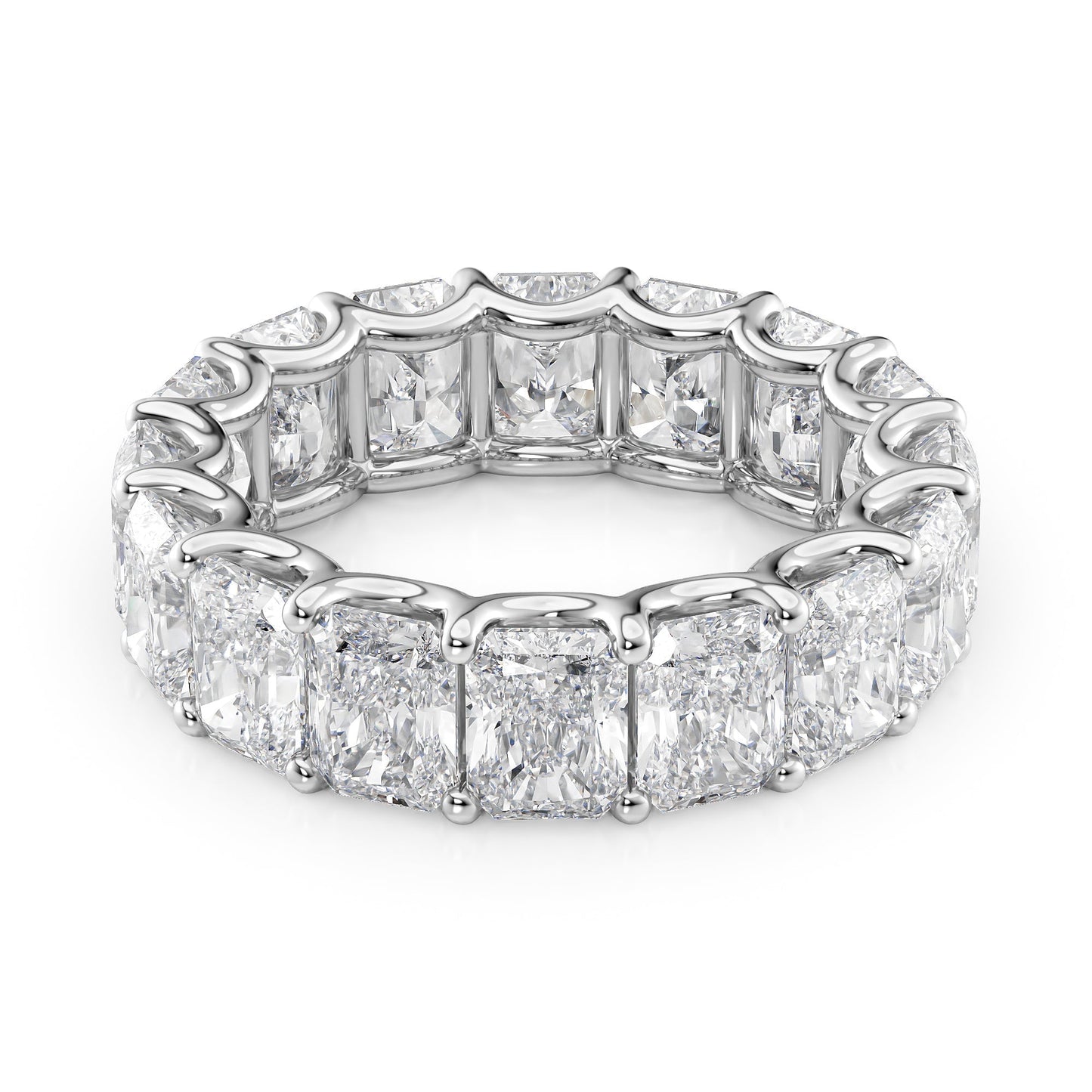 8ct Yara Round Cut Moissanite Ring - Silver