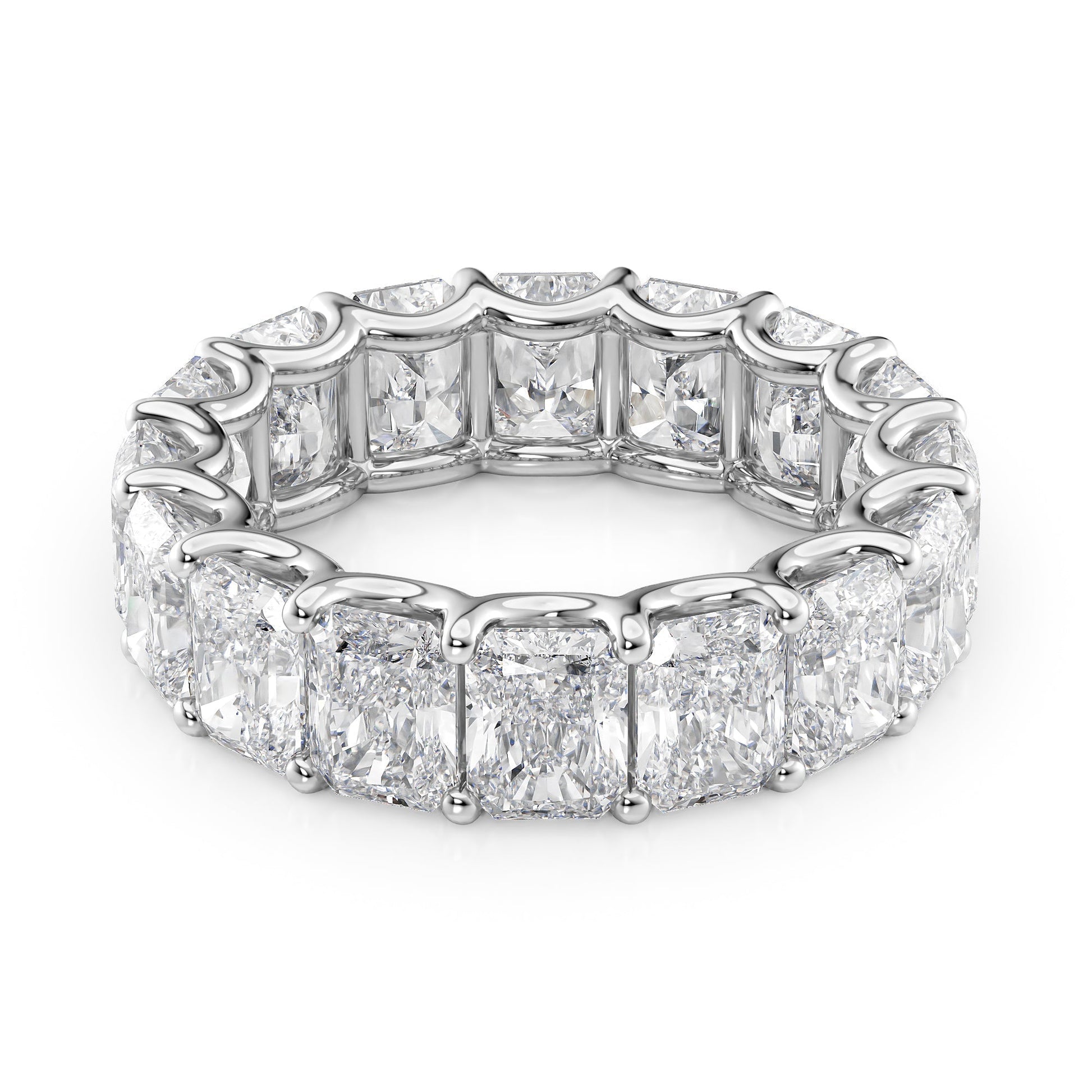 8ct Yara Round Cut Moissanite Ring - Silver