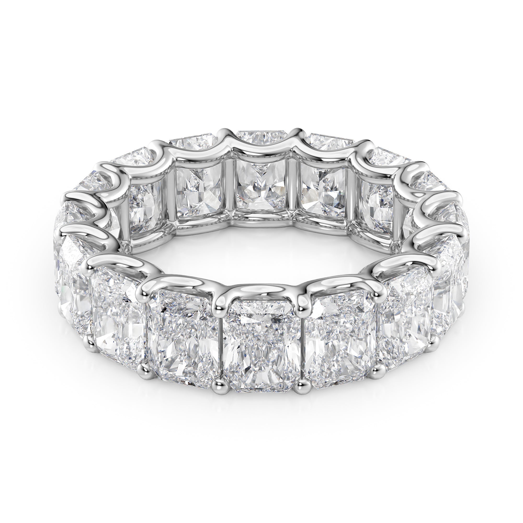 8ct Yara Round Cut Moissanite Ring - Silver