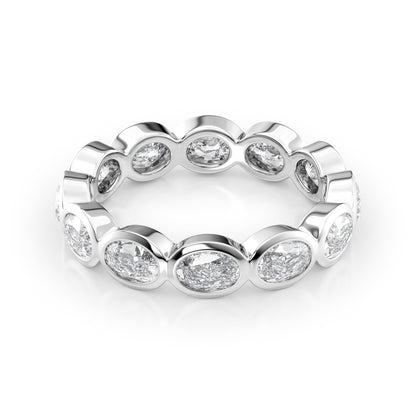 2.4ct Carandis Oval Cut Moissanite Ring - Silver