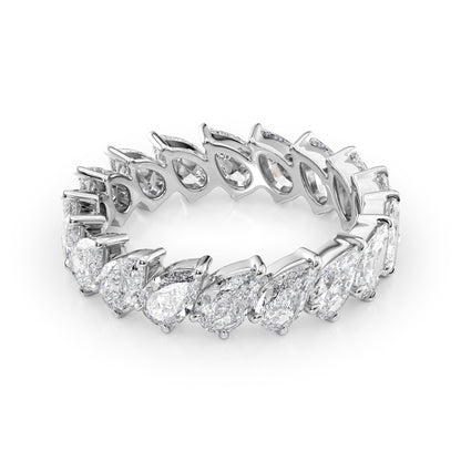 3.5ct Yarela Pear Cut Moissanite Ring - Silver