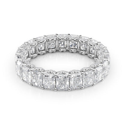 4.3ct Bena Round Cut Moissanite Ring - Silver