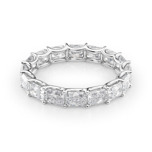 2ct Sarina Radiant Cut Moissanite Ring - Silver