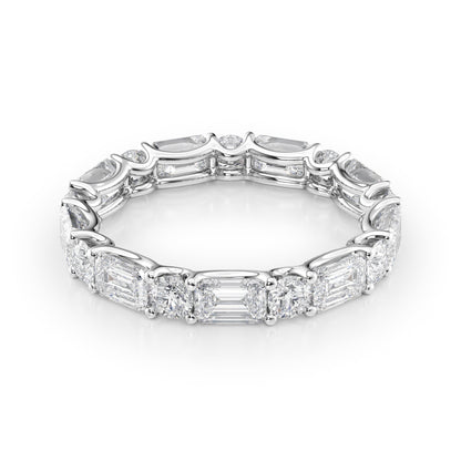 3.5ct Sarisa Round Cut Moissanite Ring - Silver
