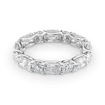 3.7ct Anise Round Cut Moissanite Ring - Silver