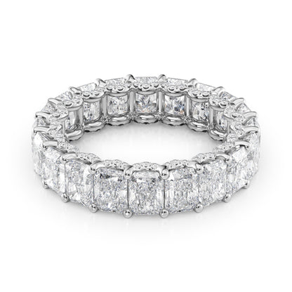 6.3ct Marika Round Cut Moissanite Ring - Silver
