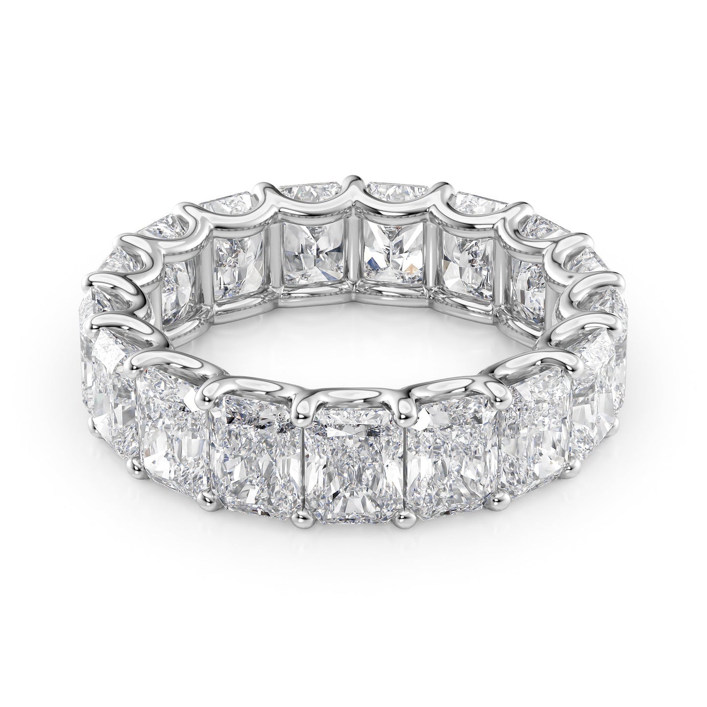 7ct Drusilla Round Cut Moissanite Ring - Silver
