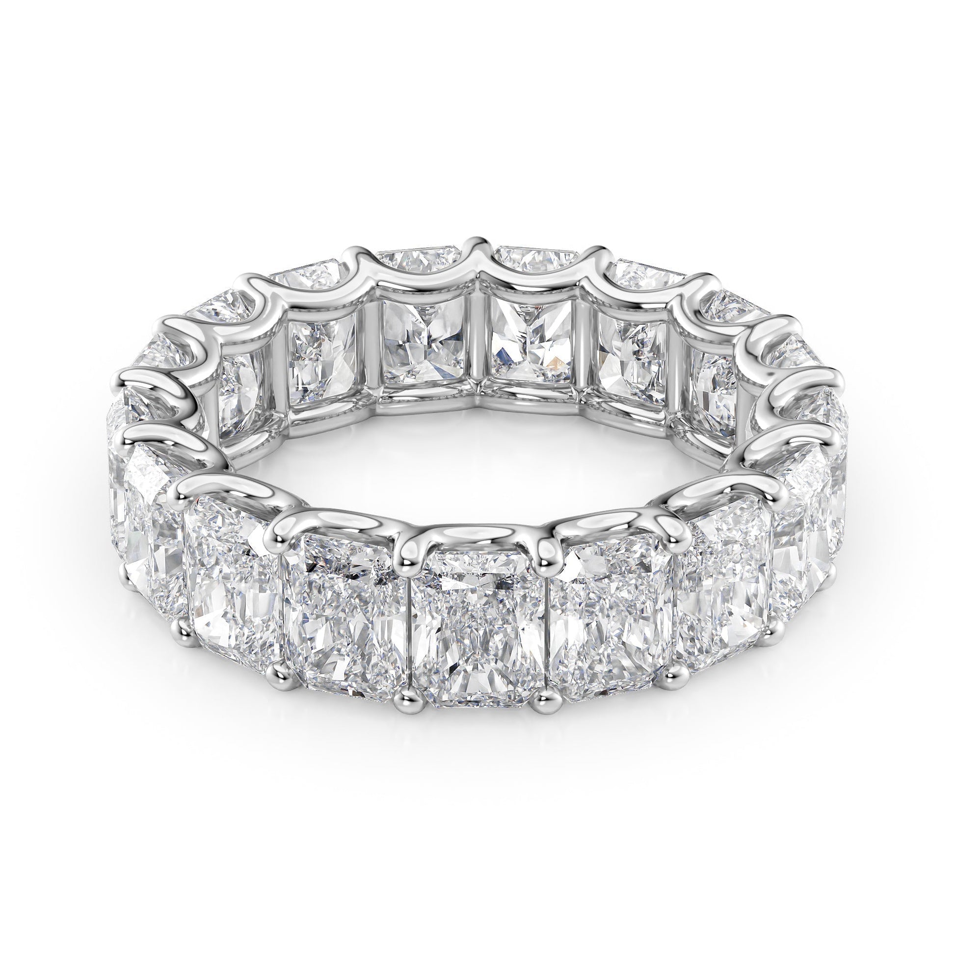 7ct Drusilla Round Cut Moissanite Ring - Silver
