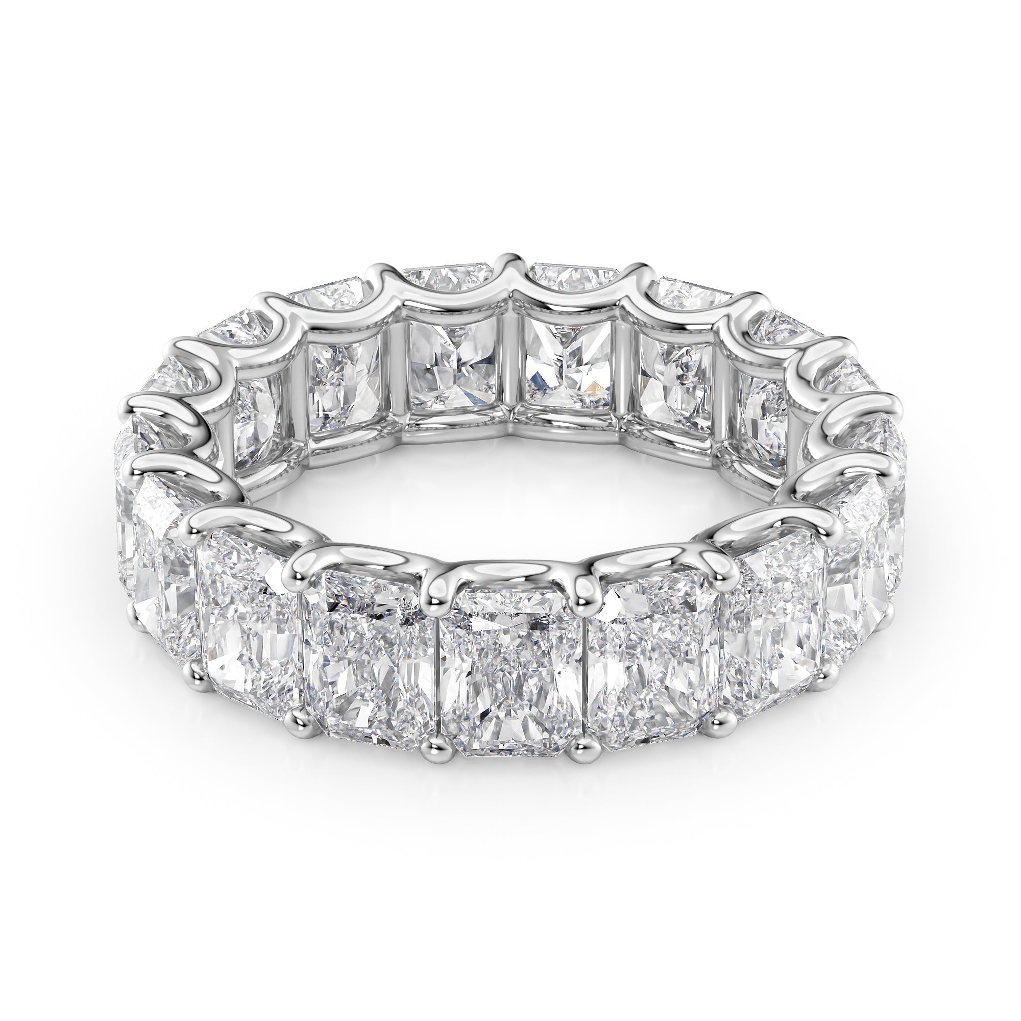 7ct Drusilla Round Cut Moissanite Ring - Silver