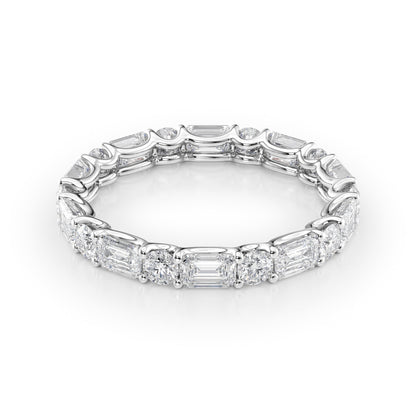 2.6ct Niara Round Cut Moissanite Ring - Silver