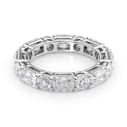 4.6ct Giona Round Cut Moissanite Ring - Silver